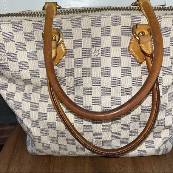 SOLD-Authentic Louis Vuitton Damier Azure Saleya MM - Picture 13 of 15